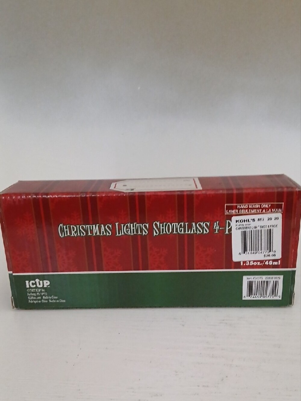 Christmas Lights Shotglass 4-Pack - Picture 2 of 2